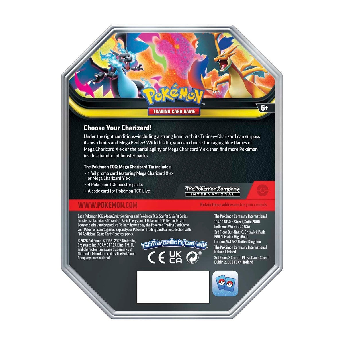 Mega Charizard Tin (Mega Charizard X)