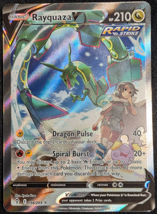 Rayquaza V (Alternate Full Art) - Evolving Skies - Lightly Played